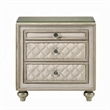 Willa Nightstand- 2 Drawers- Pull Out Tray- 27 Inch Wood