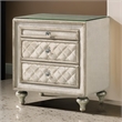 Willa Nightstand- 2 Drawers- Pull Out Tray- 27 Inch Wood