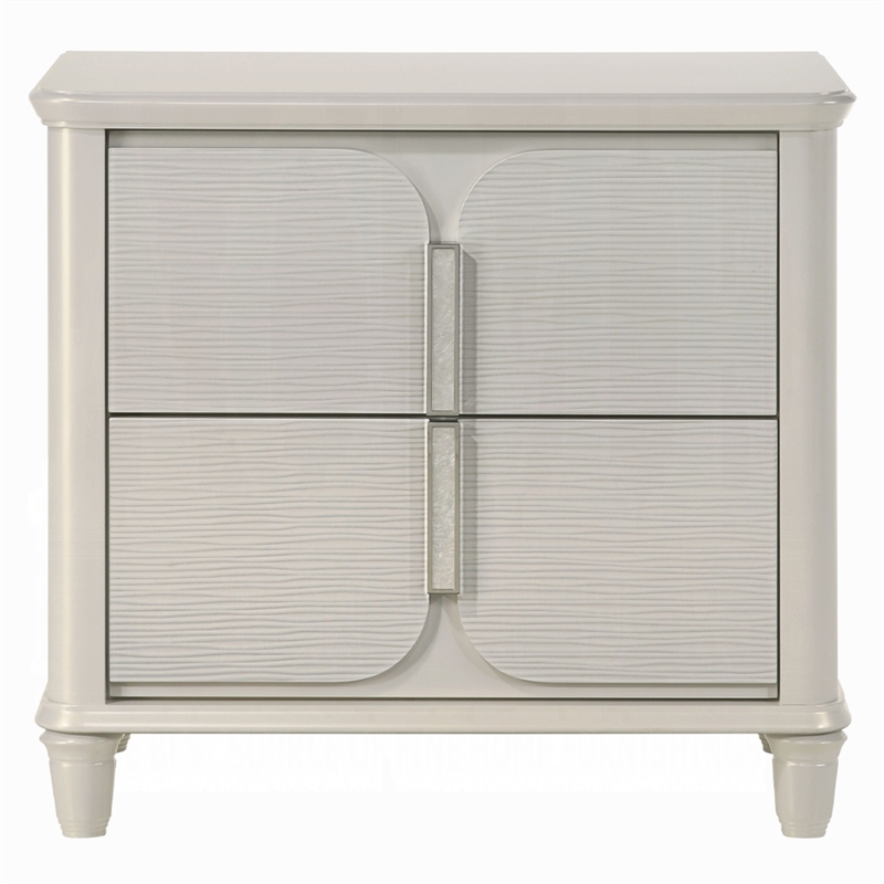 Veda Nightstand- 2 Modern Drawers- 30 Inch