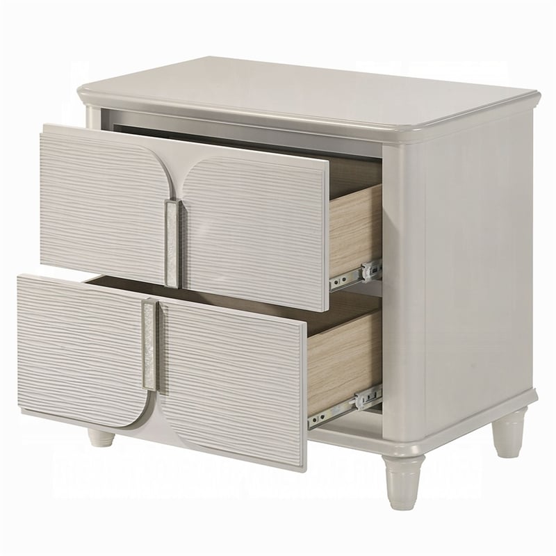 Veda Nightstand- 2 Modern Drawers- 30 Inch