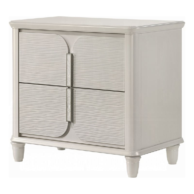 Veda Nightstand- 2 Modern Drawers- 30 Inch