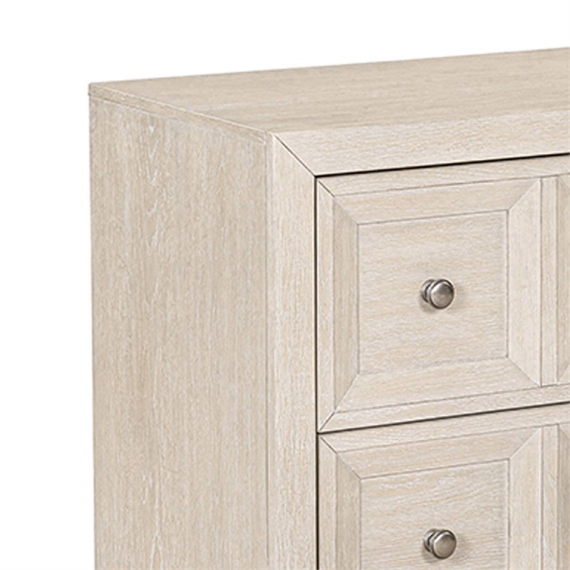 Kizie Oversized Nightstand- USB A-C- 2 Drawers- 38 Inch