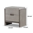 Rizvi Nightstand- 2 Drawers- Dustproof Cases