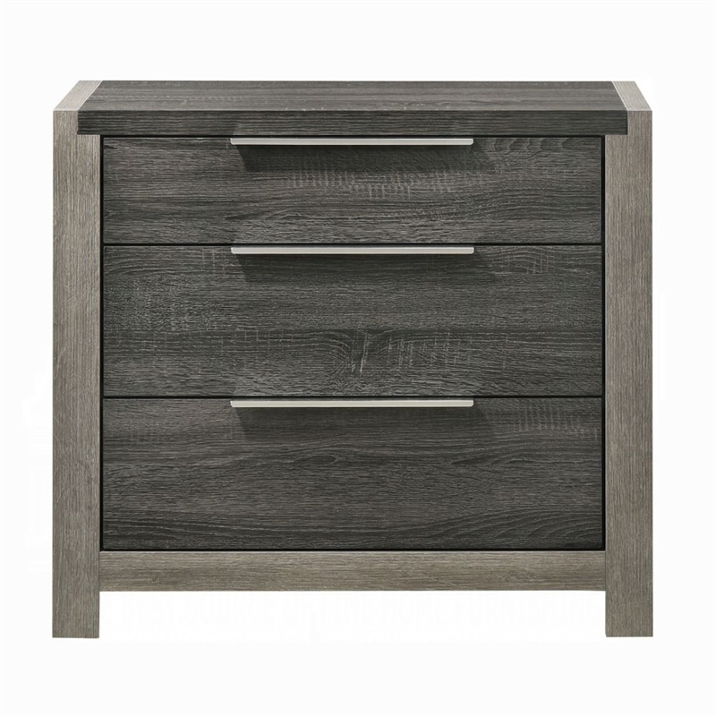 Joho Nightstand- 30 Inch- 5 Storage Drawers with Metal Handles