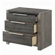 Joho Nightstand- 30 Inch- 5 Storage Drawers with Metal Handles