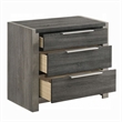 Joho Nightstand- 30 Inch- 5 Storage Drawers with Metal Handles
