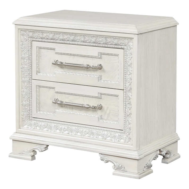 Miamy Nightstand- USB- 2 Drawers- 29 Inch