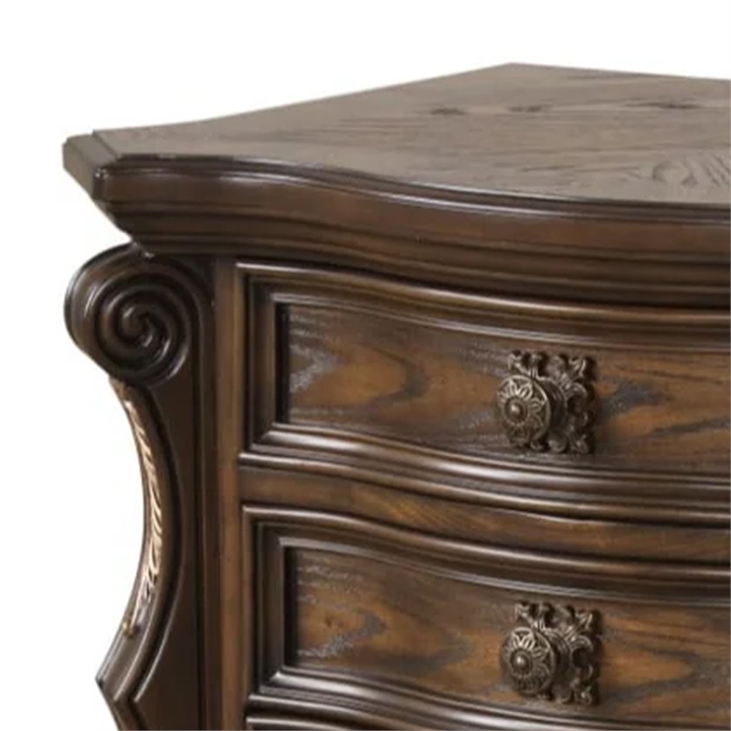 Leova Nightstand- 2 Drawers- USB A-C- 31 Inch