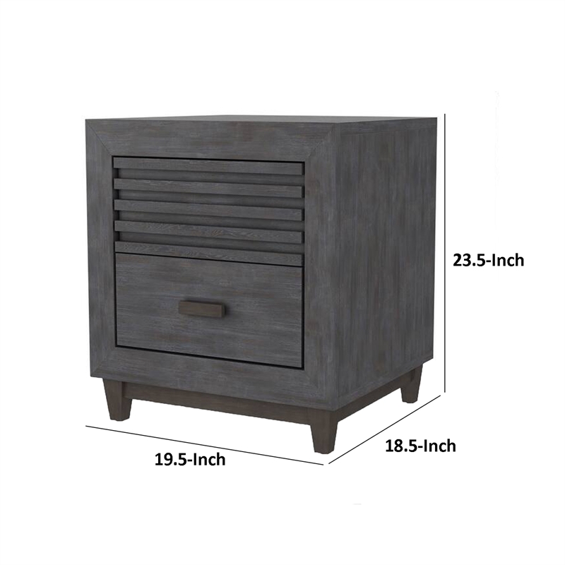 Biom Nightstand- 2 Drawers- 24 Inch