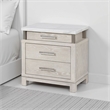 Loji Nightstand- 3 Drawers- White Marble Top- 29 Inch