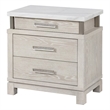 Loji Nightstand- 3 Drawers- White Marble Top- 29 Inch