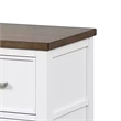 Tela Nightstand- 2 Drawers- Metal Handles- 25 Inch