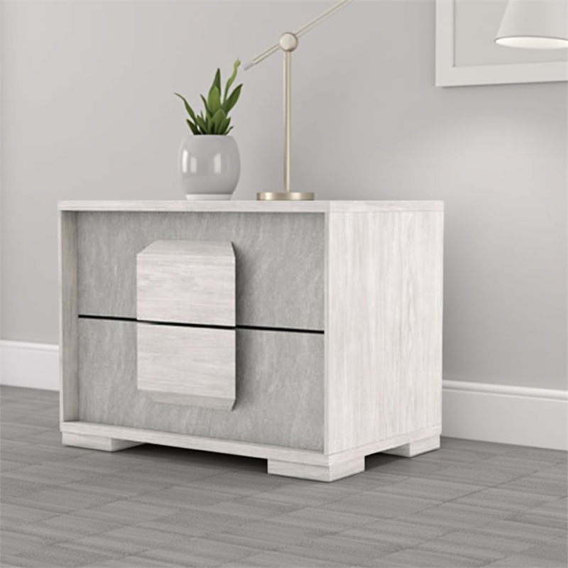 Nomi Nightstand- 2 Drawers and Melamine Top-24 Inch