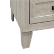 Miot Nightstand- 2 Drawers with Metal Handles- 24 Inch