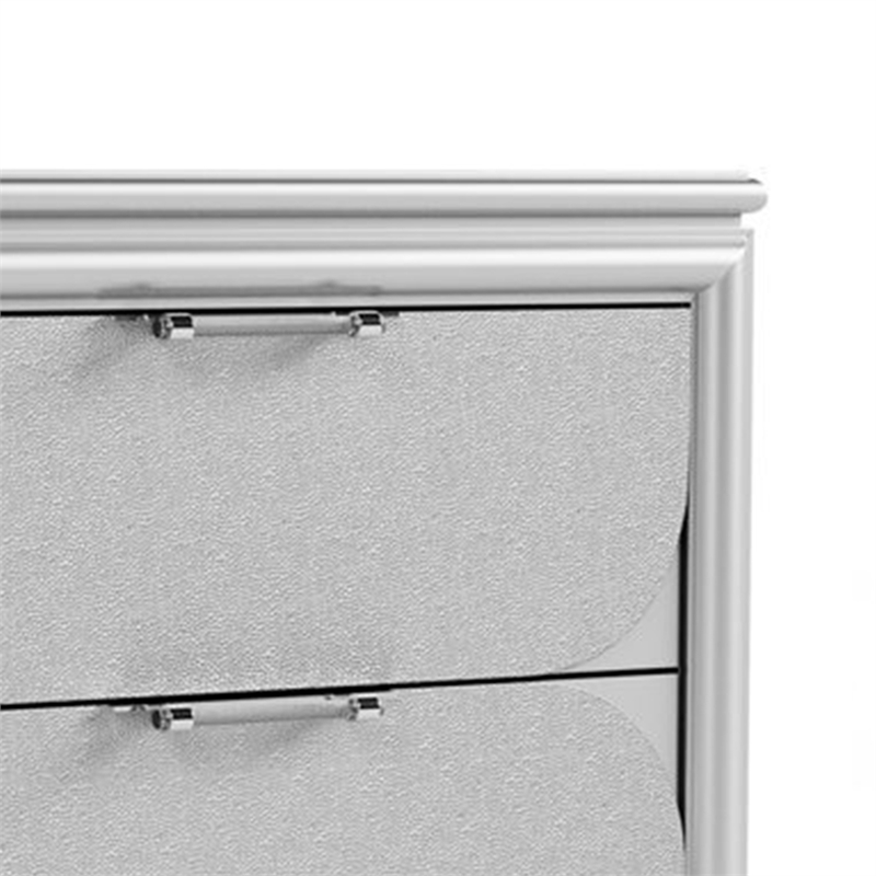Dima Nightstand- 2 Drawers w Acrylic Handles- 24 Inch