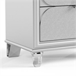 Dima Nightstand- 2 Drawers w Acrylic Handles- 24 Inch