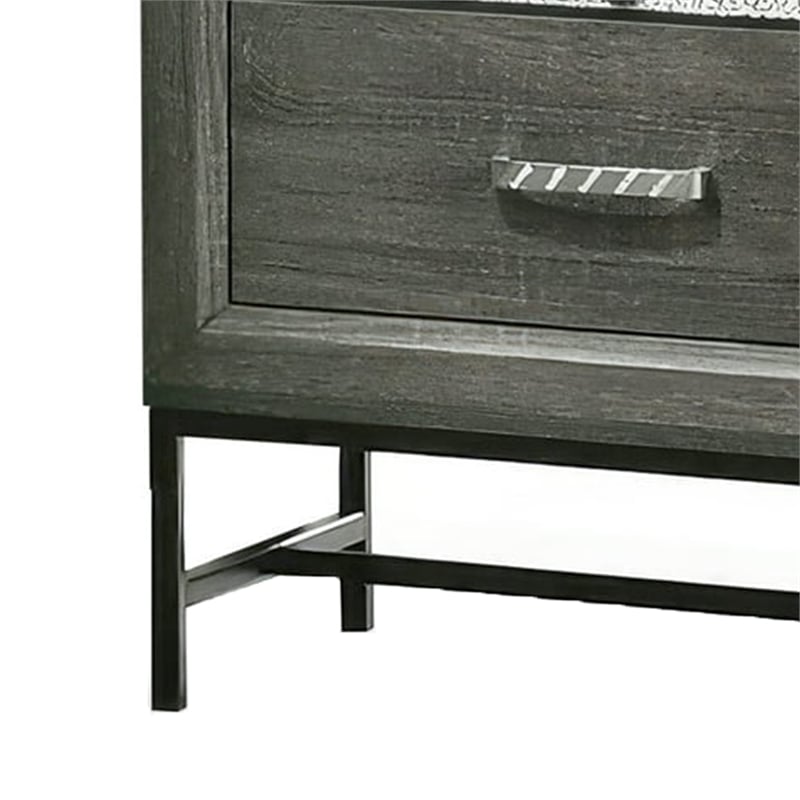 Lito 25 Inch Nightstand- 1 Drawer and Jewelry Tray