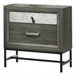 Lito 25 Inch Nightstand- 1 Drawer and Jewelry Tray