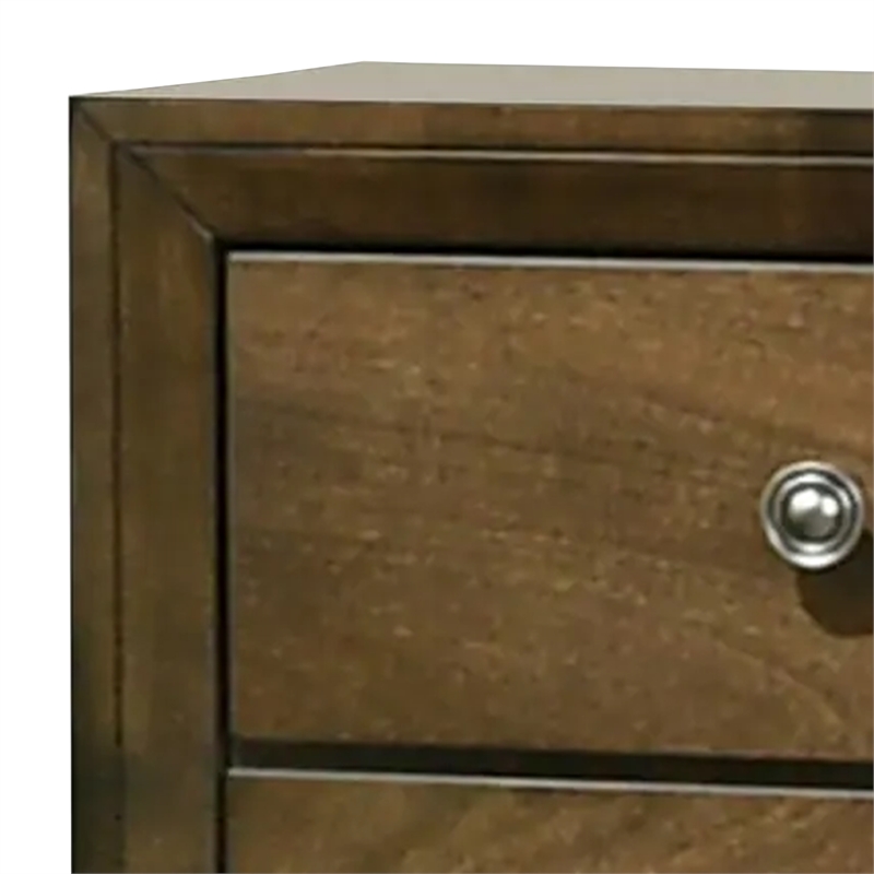 Rouk 24 Inch 2 Drawer Nightstand- Transitional