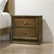 Rouk 24 Inch 2 Drawer Nightstand- Transitional