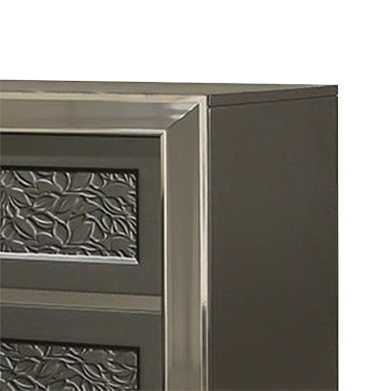 Levi Nightstand- 2 Leaf Molded Framed Drawers