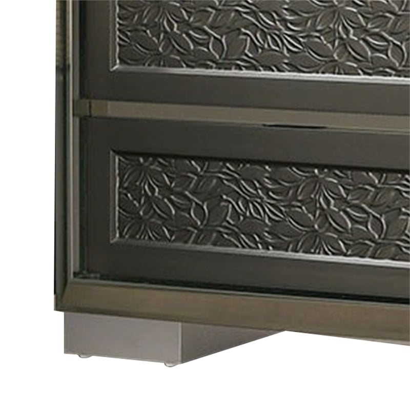 Levi Nightstand- 2 Leaf Molded Framed Drawers