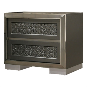 Levi Nightstand- 2 Leaf Molded Framed Drawers