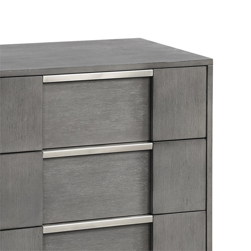 Levice Nightstand with 3 Drawers- Dovetail Built Solid Wood