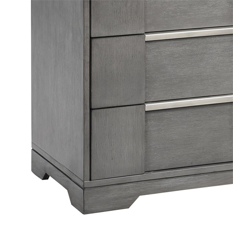 Levice Nightstand with 3 Drawers- Dovetail Built Solid Wood