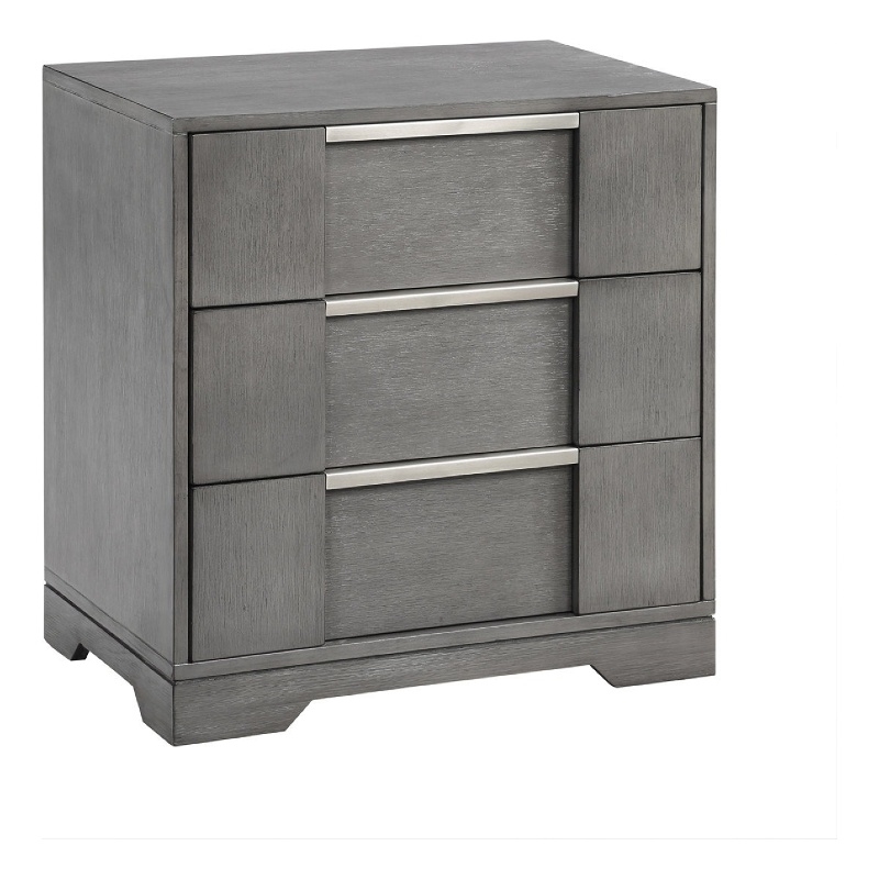 Levice Nightstand with 3 Drawers- Dovetail Built Solid Wood