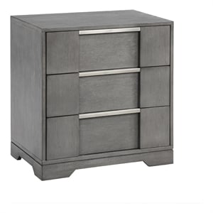 Levice Nightstand with 3 Drawers- Dovetail Built Solid Wood