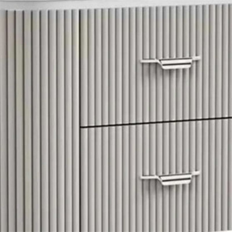 Gema Nightstand- 2 Drawers- Cultured Stone Top