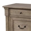 Roi Nightstand- 2 Drawers- Weathered Gray Solid Wood- 28 Inch