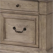 Roi Nightstand- 2 Drawers- Weathered Gray Solid Wood- 28 Inch