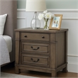 Huder Nightstand- 3 Drawers- 29 Inch