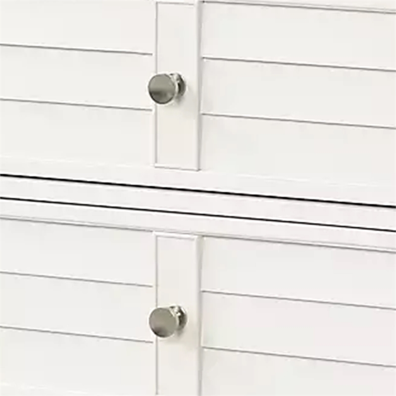 Kyna Nightstand- 2 Drawers- Classic Antique White Solid Wood- 28 Inch