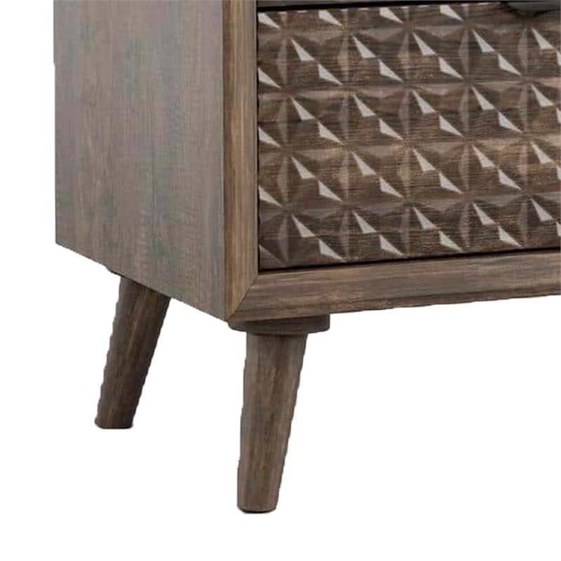Fel Nightstand- 2 Drawers- 25 Inch