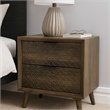 Fel Nightstand- 2 Drawers- 25 Inch