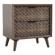 Fel Nightstand- 2 Drawers- 25 Inch