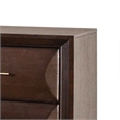 Nitz Nightstand- 2 Drawers- Espresso Brown Solid Wood- 27 Inch