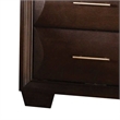 Nitz Nightstand- 2 Drawers- Espresso Brown Solid Wood- 27 Inch