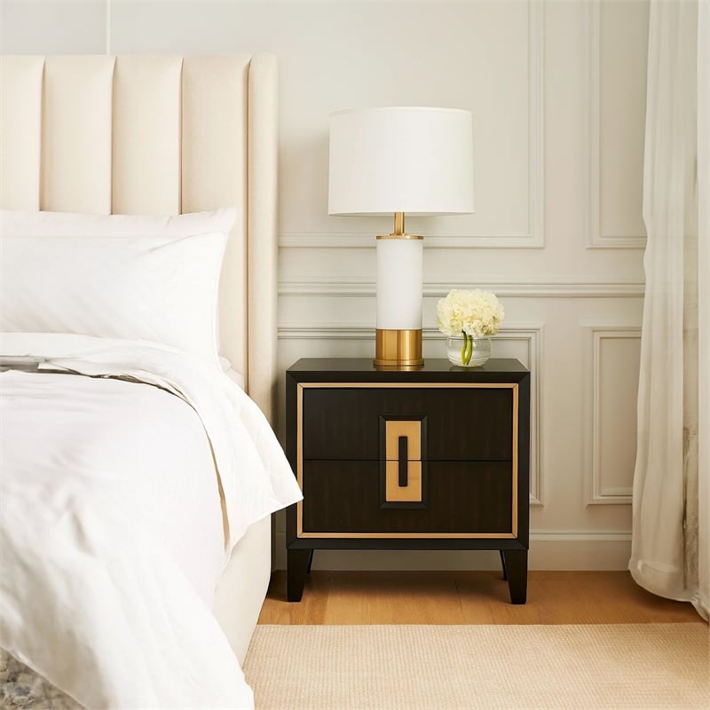 Yada Nightstand- 2 Drawers-27 Inch