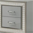 Cyl Nightstand with 2 Drawers- Scale Molding Trim
