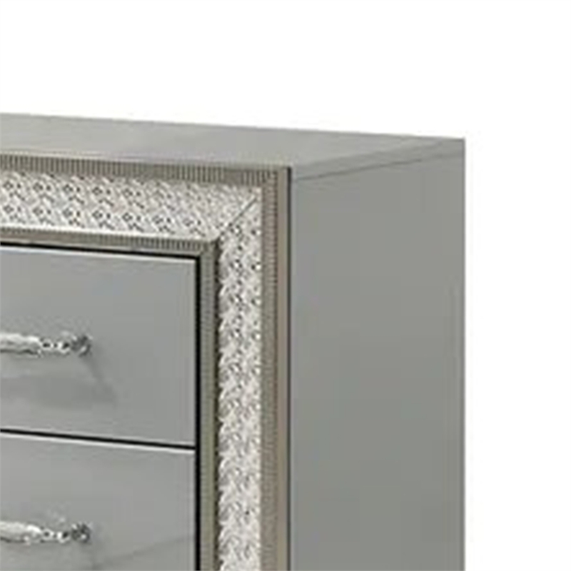 Cyl Nightstand with 2 Drawers- Scale Molding Trim