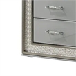 Cyl Nightstand with 2 Drawers- Scale Molding Trim