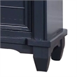 Zeny Nightstand- 1 Cup Handle Drawer with 1 Shelf- Solid Wood