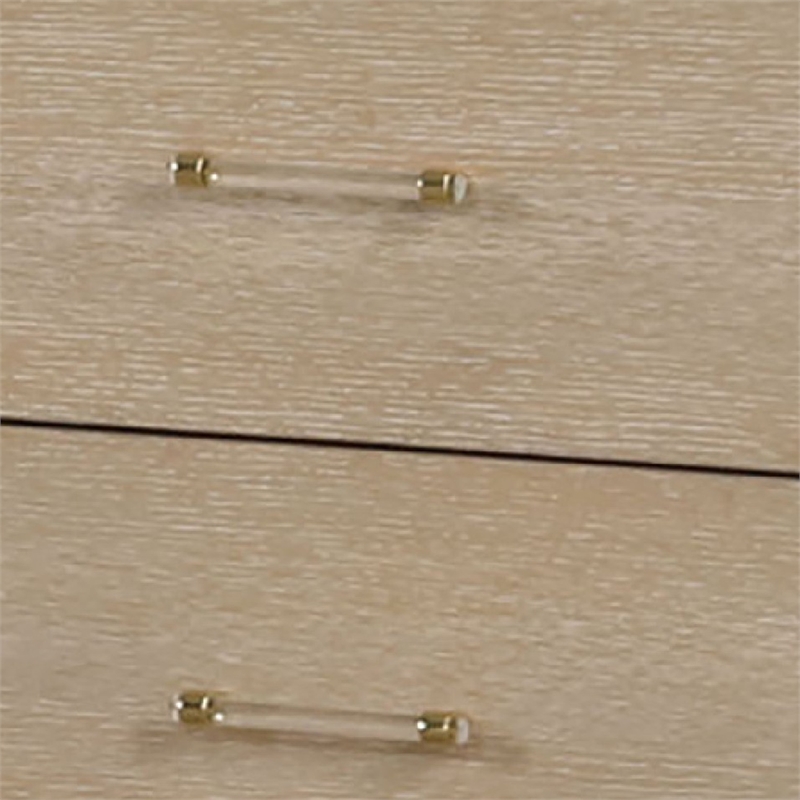 Fea Nightstand with USB Ports- 2 Drawers