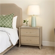 Fea Nightstand with USB Ports- 2 Drawers