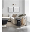 Josi 21 Inch Round Side End Table- Handcrafted Hammered Design