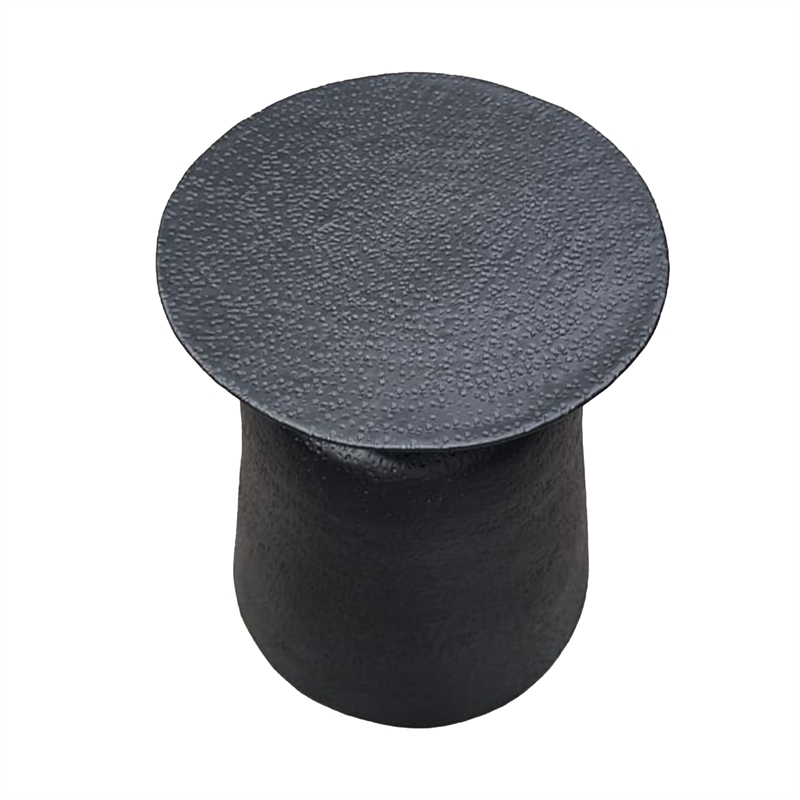 Josi 21 Inch Round Side End Table- Handcrafted Hammered Design